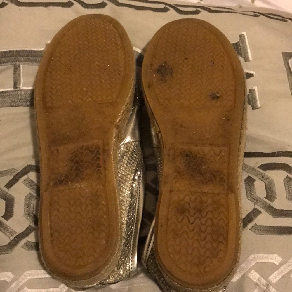 Silver Glitter Tory Burch Platform Espadrilles - image 7